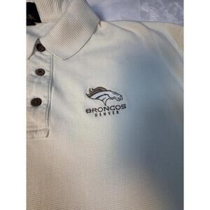 Antigua Men’s Denver Broncos Logo Long Sleeve 3 Button Pullover XL